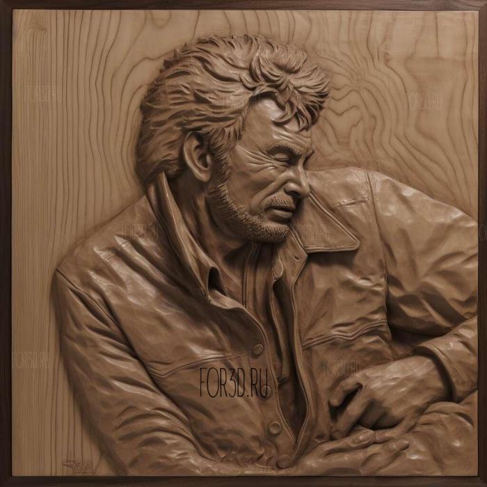 Johnny Hallyday 2 stl model for CNC